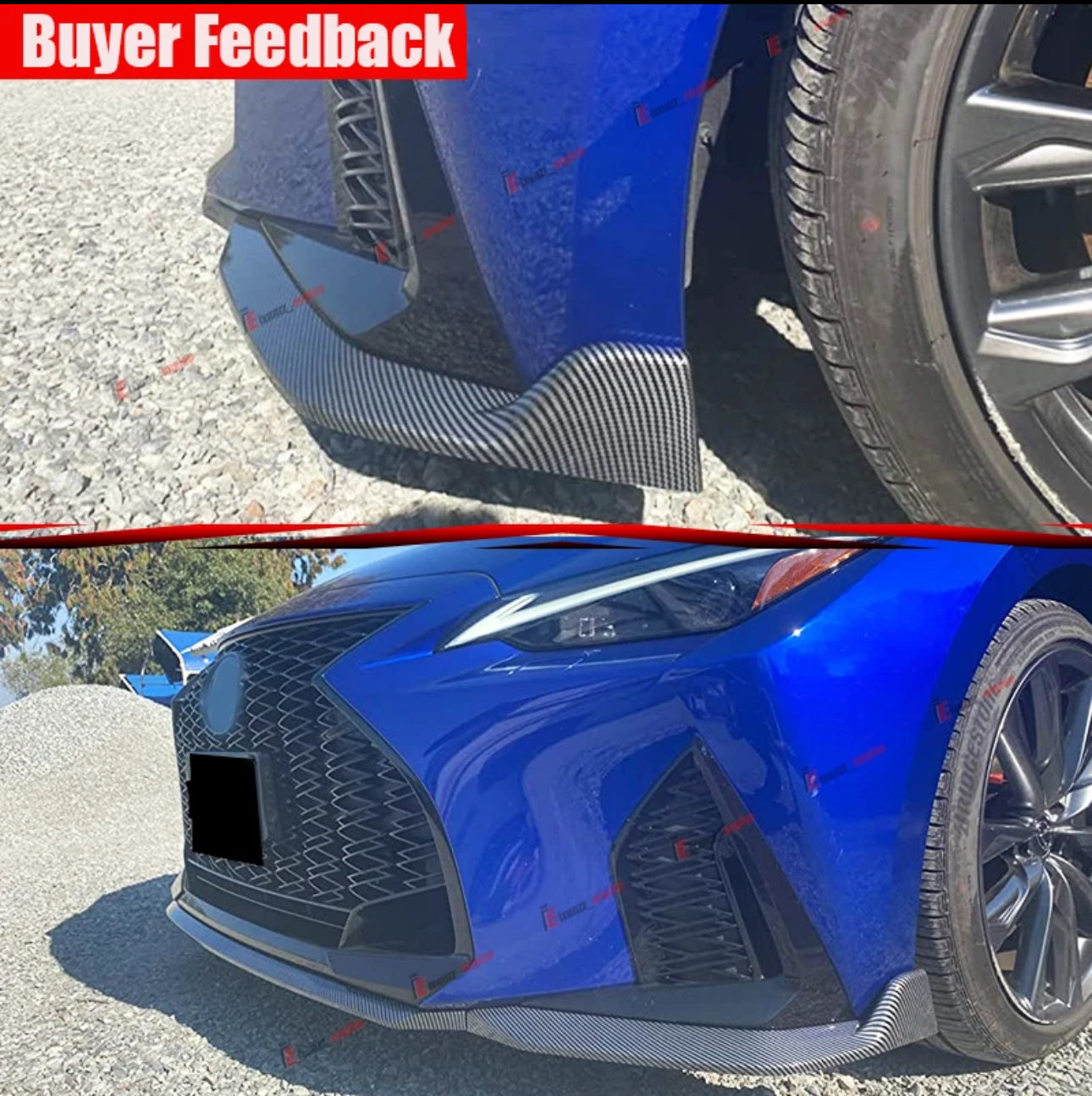 CARBON FIBER STYLE FRONT LIP
