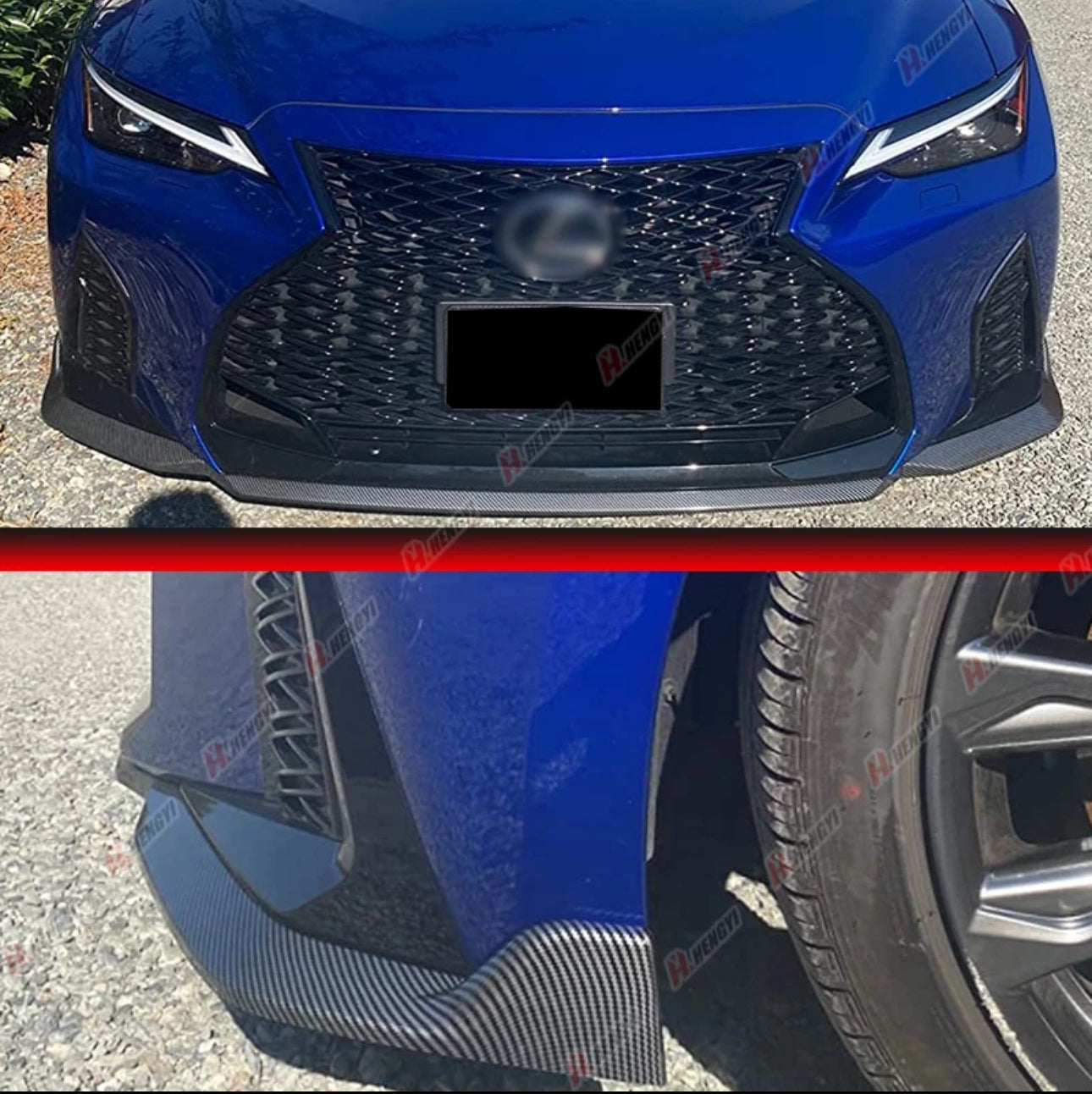 CARBON FIBER STYLE FRONT LIP